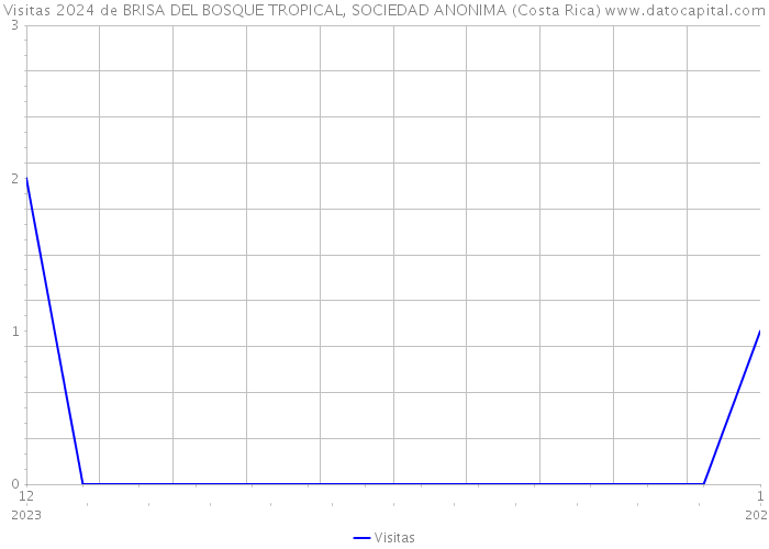 Visitas 2024 de BRISA DEL BOSQUE TROPICAL, SOCIEDAD ANONIMA (Costa Rica) 