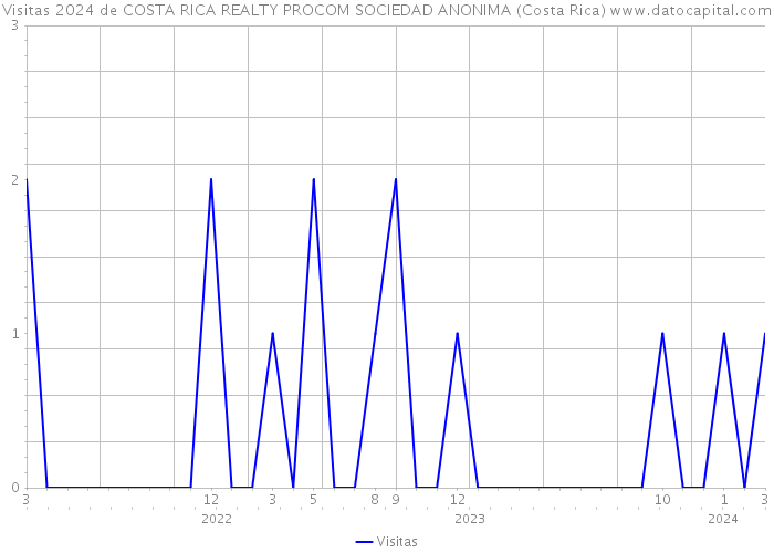 Visitas 2024 de COSTA RICA REALTY PROCOM SOCIEDAD ANONIMA (Costa Rica) 