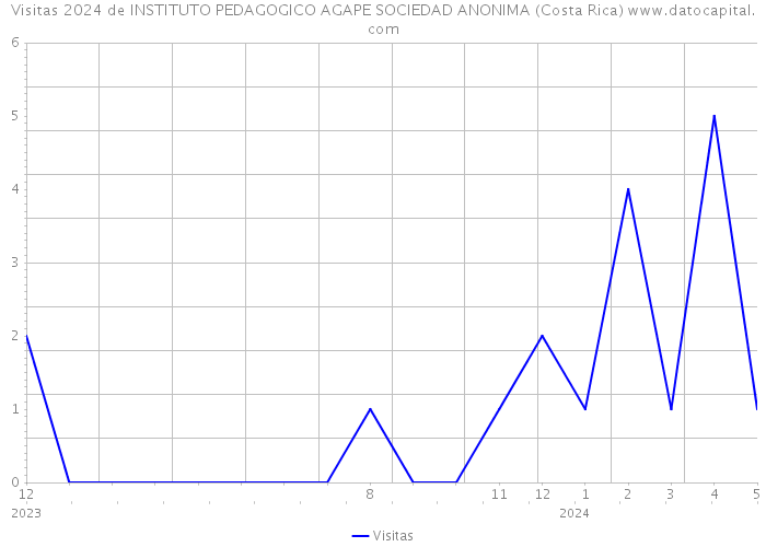 Visitas 2024 de INSTITUTO PEDAGOGICO AGAPE SOCIEDAD ANONIMA (Costa Rica) 