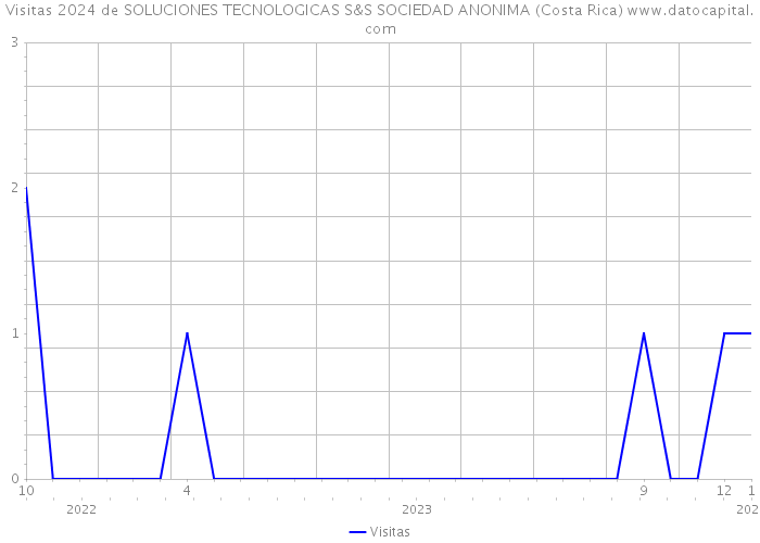 Visitas 2024 de SOLUCIONES TECNOLOGICAS S&S SOCIEDAD ANONIMA (Costa Rica) 