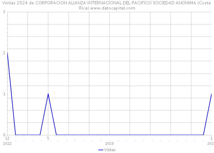 Visitas 2024 de CORPORACION ALIANZA INTERNACIONAL DEL PACIFICO SOCIEDAD ANONIMA (Costa Rica) 