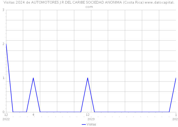 Visitas 2024 de AUTOMOTORES J R DEL CARIBE SOCIEDAD ANONIMA (Costa Rica) 