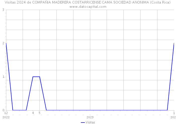 Visitas 2024 de COMPAŃIA MADERERA COSTARRICENSE CAMA SOCIEDAD ANONIMA (Costa Rica) 