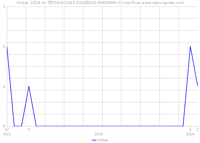 Visitas 2024 de TECNOAGUAS SOCIEDAD ANONIMA (Costa Rica) 