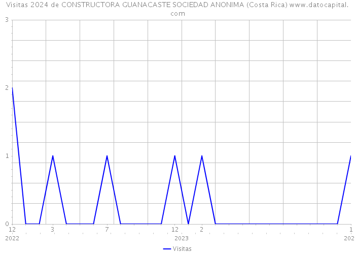 Visitas 2024 de CONSTRUCTORA GUANACASTE SOCIEDAD ANONIMA (Costa Rica) 