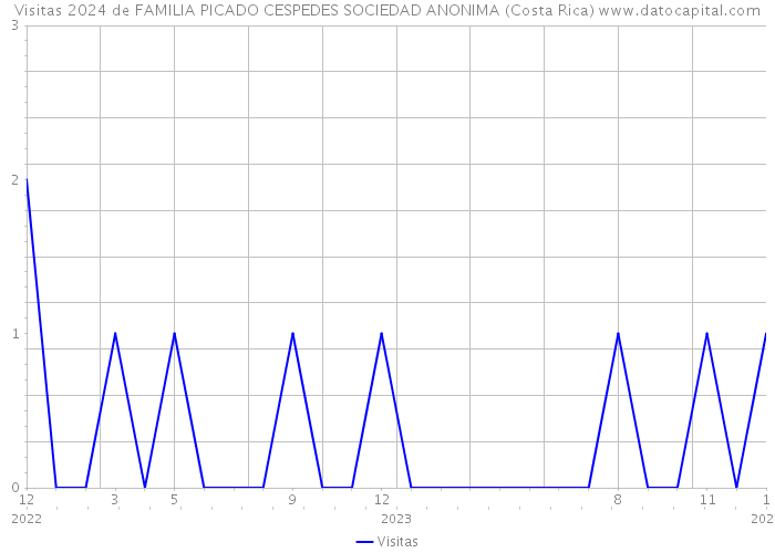 Visitas 2024 de FAMILIA PICADO CESPEDES SOCIEDAD ANONIMA (Costa Rica) 