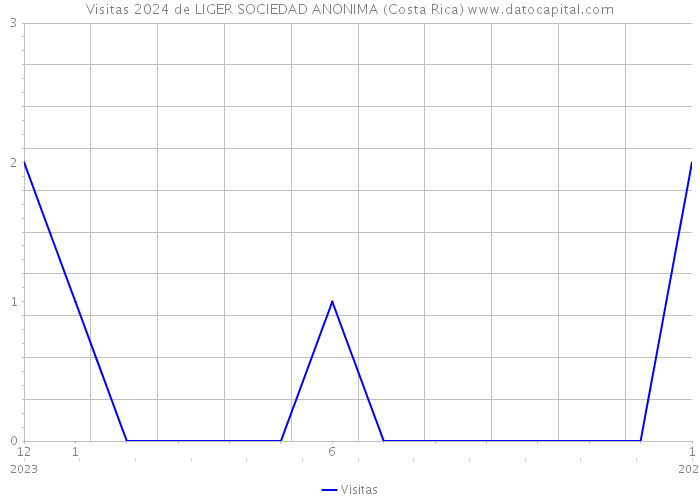 Visitas 2024 de LIGER SOCIEDAD ANONIMA (Costa Rica) 