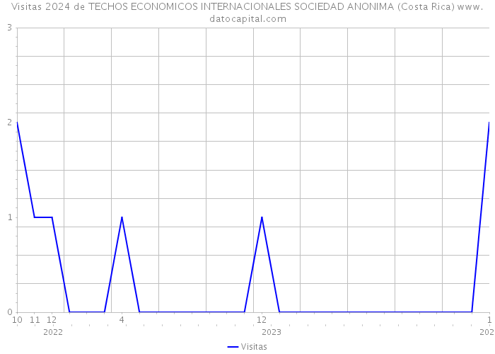 Visitas 2024 de TECHOS ECONOMICOS INTERNACIONALES SOCIEDAD ANONIMA (Costa Rica) 