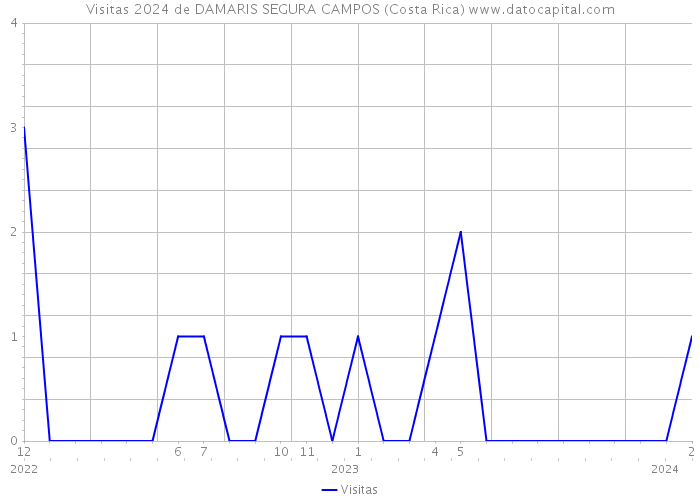 Visitas 2024 de DAMARIS SEGURA CAMPOS (Costa Rica) 