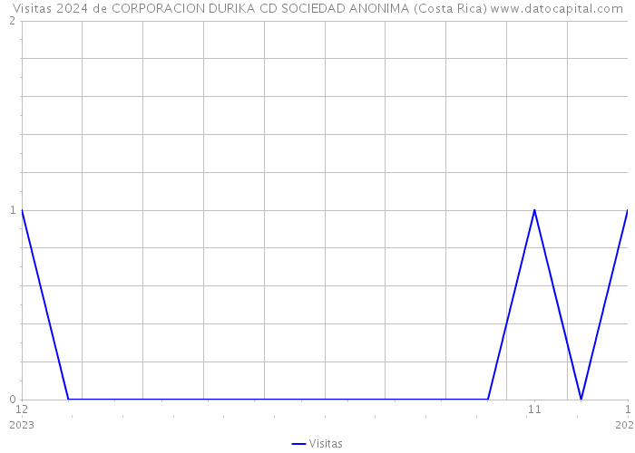 Visitas 2024 de CORPORACION DURIKA CD SOCIEDAD ANONIMA (Costa Rica) 