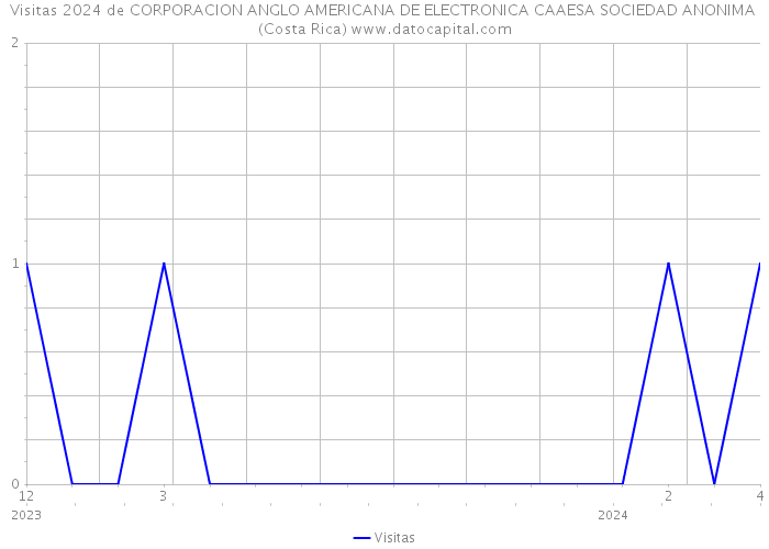 Visitas 2024 de CORPORACION ANGLO AMERICANA DE ELECTRONICA CAAESA SOCIEDAD ANONIMA (Costa Rica) 