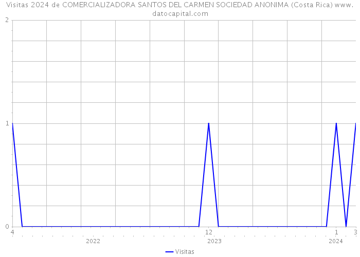 Visitas 2024 de COMERCIALIZADORA SANTOS DEL CARMEN SOCIEDAD ANONIMA (Costa Rica) 