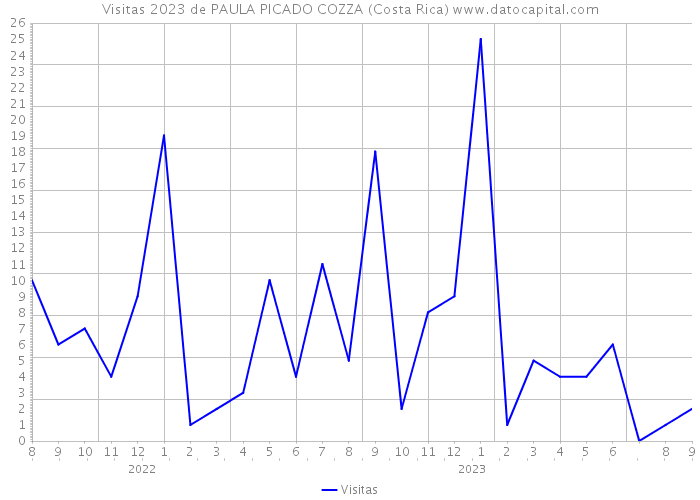 Visitas 2023 de PAULA PICADO COZZA (Costa Rica) 
