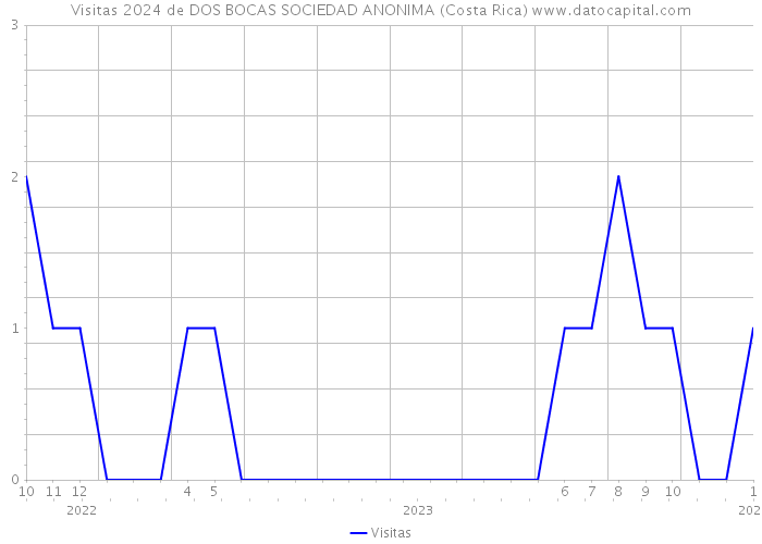 Visitas 2024 de DOS BOCAS SOCIEDAD ANONIMA (Costa Rica) 