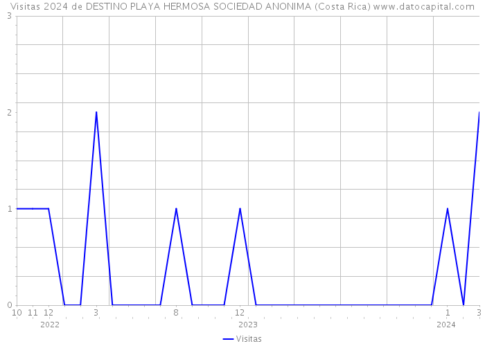 Visitas 2024 de DESTINO PLAYA HERMOSA SOCIEDAD ANONIMA (Costa Rica) 