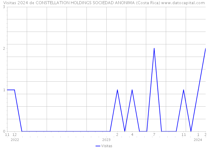 Visitas 2024 de CONSTELLATION HOLDINGS SOCIEDAD ANONIMA (Costa Rica) 