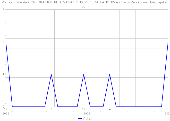Visitas 2024 de CORPORACION BLUE VACATIONS SOCIEDAD ANONIMA (Costa Rica) 