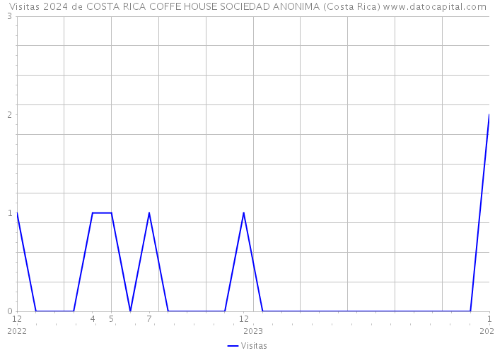 Visitas 2024 de COSTA RICA COFFE HOUSE SOCIEDAD ANONIMA (Costa Rica) 
