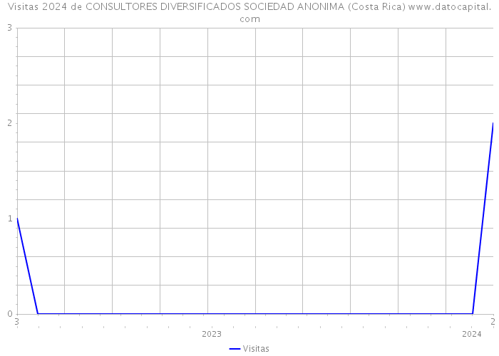 Visitas 2024 de CONSULTORES DIVERSIFICADOS SOCIEDAD ANONIMA (Costa Rica) 