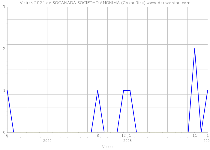 Visitas 2024 de BOCANADA SOCIEDAD ANONIMA (Costa Rica) 