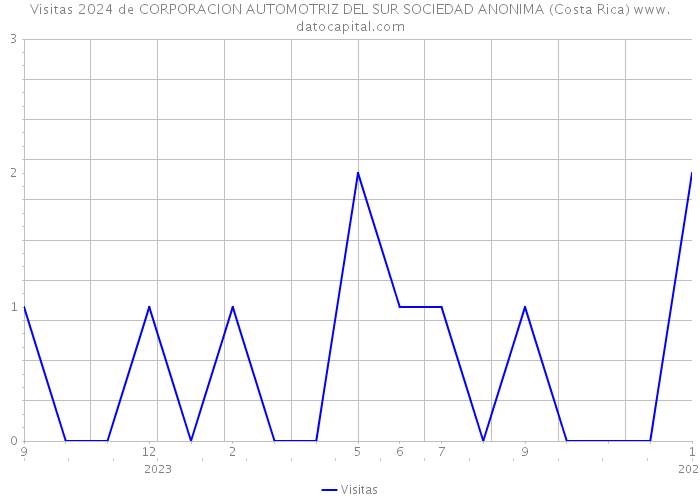 Visitas 2024 de CORPORACION AUTOMOTRIZ DEL SUR SOCIEDAD ANONIMA (Costa Rica) 