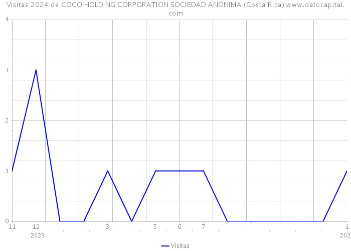 Visitas 2024 de COCO HOLDING CORPORATION SOCIEDAD ANONIMA (Costa Rica) 