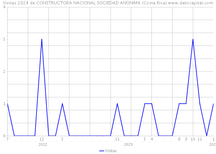 Visitas 2024 de CONSTRUCTORA NACIONAL SOCIEDAD ANONIMA (Costa Rica) 