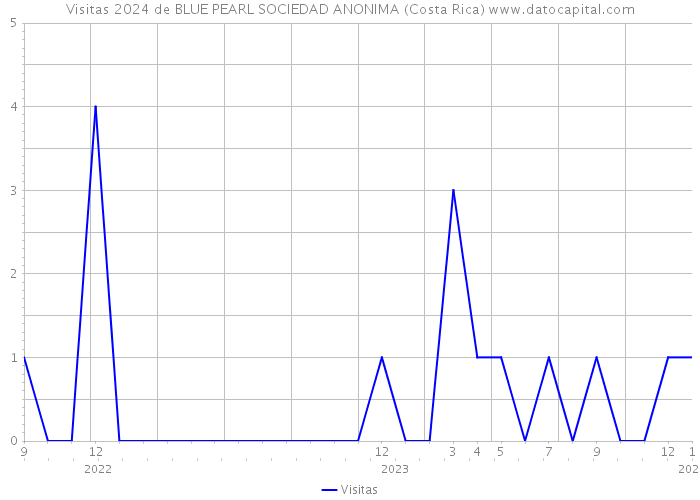 Visitas 2024 de BLUE PEARL SOCIEDAD ANONIMA (Costa Rica) 