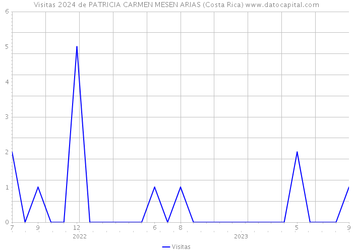 Visitas 2024 de PATRICIA CARMEN MESEN ARIAS (Costa Rica) 