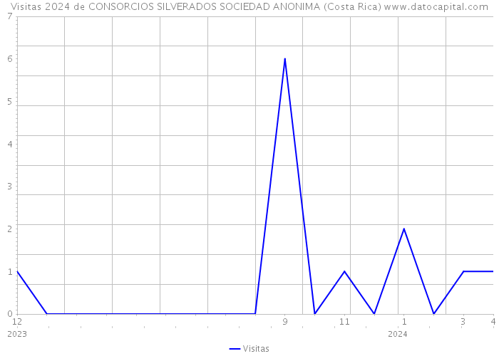 Visitas 2024 de CONSORCIOS SILVERADOS SOCIEDAD ANONIMA (Costa Rica) 