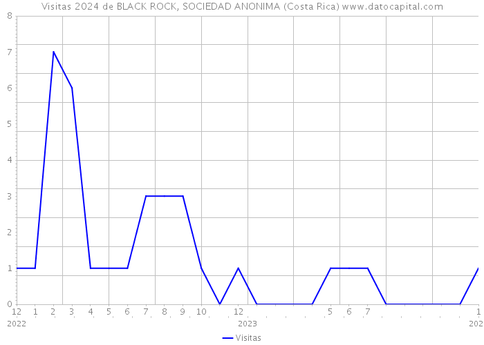 Visitas 2024 de BLACK ROCK, SOCIEDAD ANONIMA (Costa Rica) 